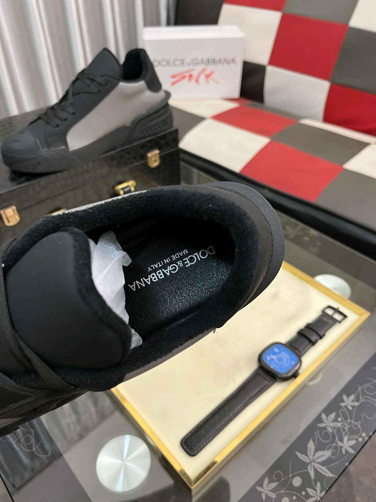 Men's shoes💰500⌚️⌚️【DG】Latest official website high-top casual, men's shoes original quality imported cowhide➕Yangli [Proud] In terms of materials and workmanship, it beats all versions on the market💕Highest quality shipments. Real photos, imported fabrics highlight the unique charm of the brand😘The shoelaces are also original custom-made👻Classic lace-up shoes are very comfortable on the feet, sizes 35-465️⃣colors available